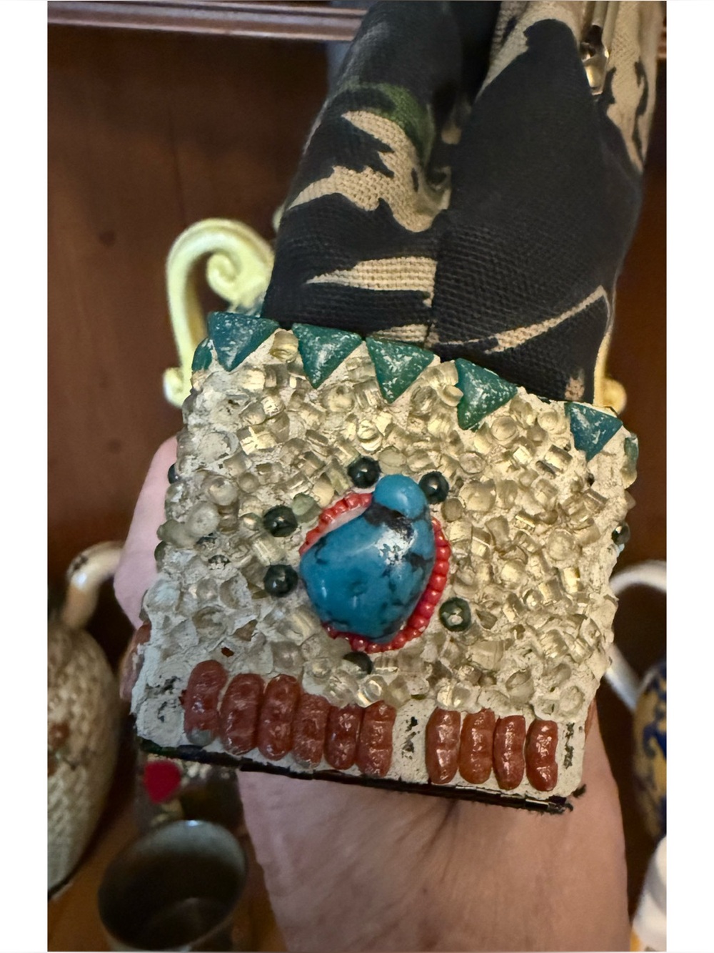 Mary Frances "Happy Trails" Western Cowboy Beaded Handbag. - Picture 6 of 17